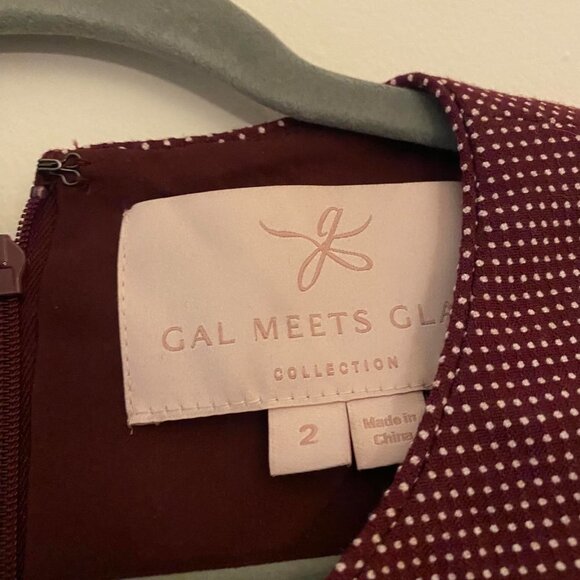 Gal meets glam burgundy a-line dress - Picture 5 of 9